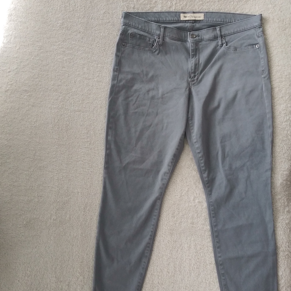 Grey Skinny Ankle Jeans
